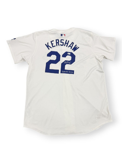 Clayton Kershaw Signed Autographed Authentic Jersey "3000 Ks 7/2/25" Dodgers BAS