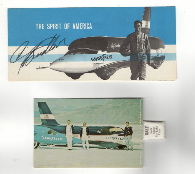 Craig Breedlove Signed Autographed Pamphlet Spirit of America JSA CB19764