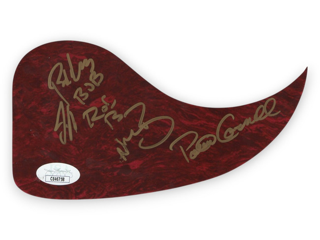 Blackjack Billy Band Signed Autographed Guitar Pickguard Black JSA CE46758