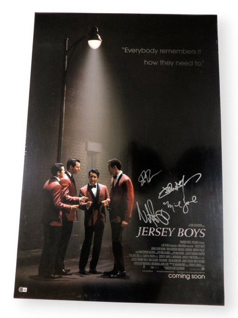 Jersey Boys Multi Autographed 27X40 Poster Young Bergen Piazza +1 BAS AE16384