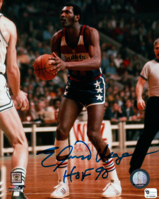 Elvin Hayes Signed 8X10 Autograph Photo "HOF 90" Bullets Ready to Shoot GAI Auto