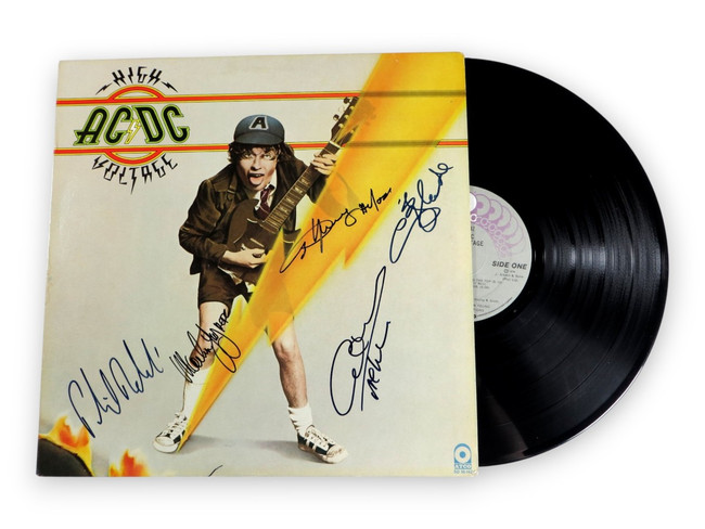 AC/DC Signed Autographed Record Album High Voltage Young Williams +3 JSA ZZ07715