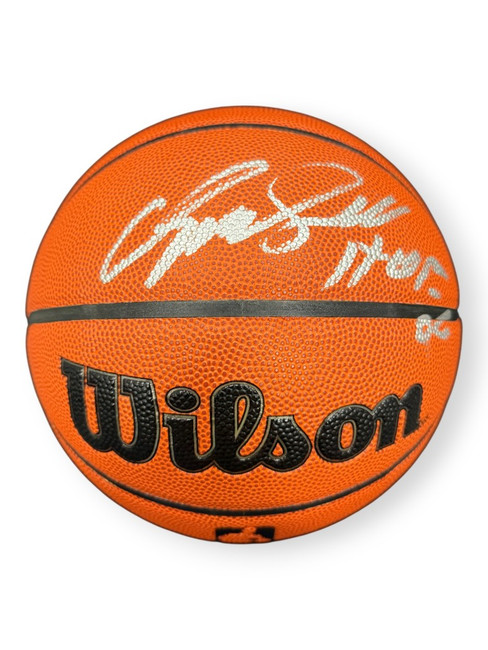 Cylde Drexler Signed Authentic Series Basketball Trail Blazers Rockets Fanatics
