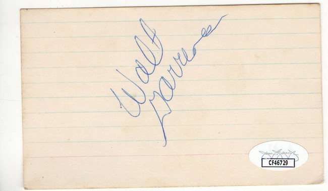 Walt Garrison Signed Autographed Index Card Cowboys Legend JSA CF46729