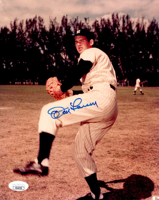 Don Larsen Signed Autographed 8X10 Photo Yankees Vintage Pose JSA CG44752