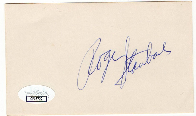 Roger Staubach Signed Autographed Index Card Cowboys Legend JSA CF46722