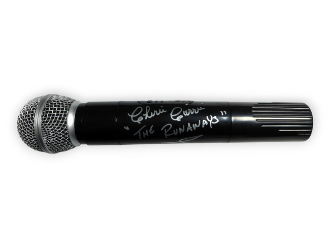 Cherie Currie Signed Autographed Microphone "The Runaways" Singer BAS BS83817