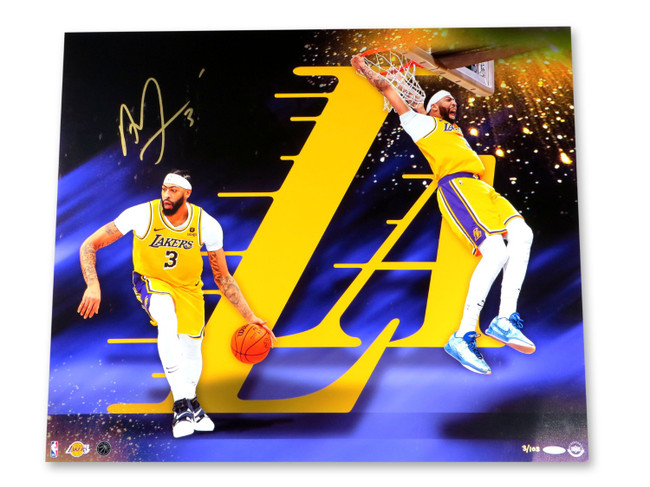 Anthony Davis Signed Autographed 20X24 Photo Lakers "Run LA" 3/103 UDA
