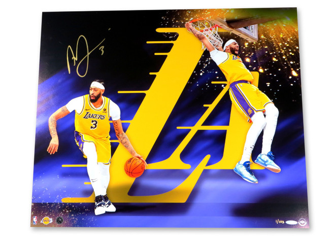 Anthony Davis Signed Autographed 20X24 Photo Lakers "Run LA" 1/103 UDA