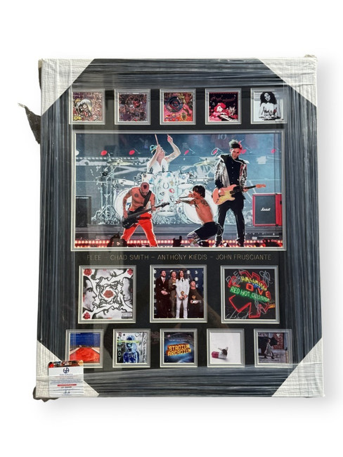 Red Hot Chili Peppers Signed Band CD Cover Flee Chad Smith +2 Framed GV 936306