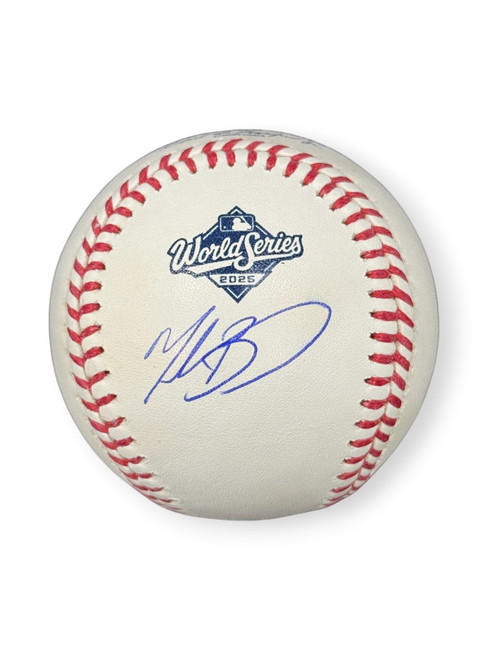Mookie Betts Signed Autographed 2025 World Series Baseball Dodgers Fanatics