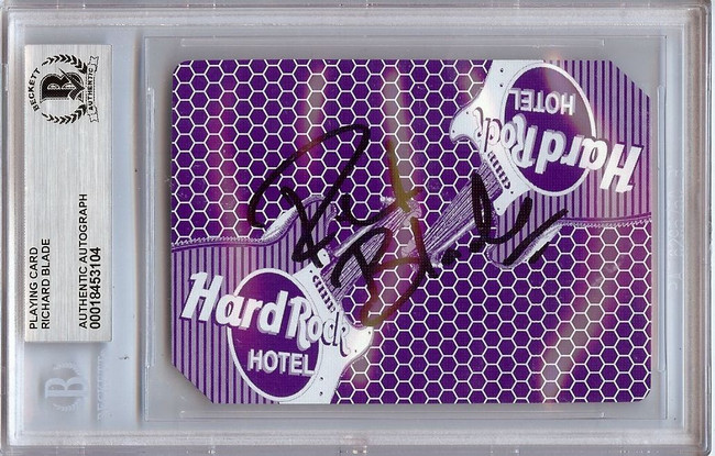 Richard Blade Signed Autographed Playing Card KROQ Disc Jockey BAS 3104