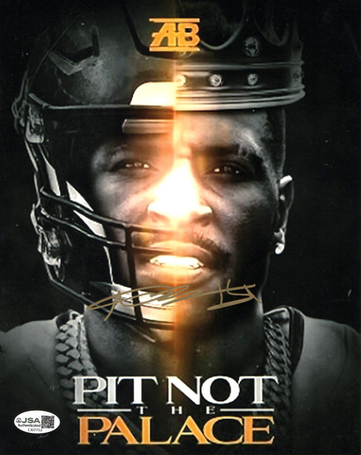 Antonio Brown Autographed 8X10 Photo Steelers Pit Not the Palace JSA CJ07752