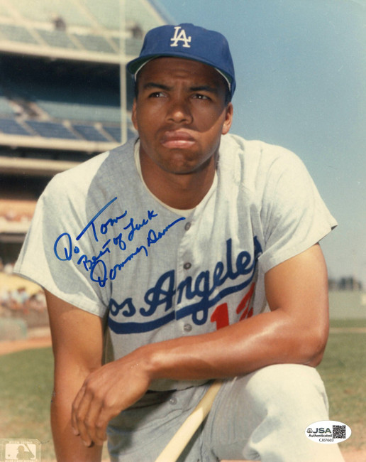 Tommy Davis Signed Autographed 8X10 Photo Dodgers Field Pose To Tom JSA CJ07603