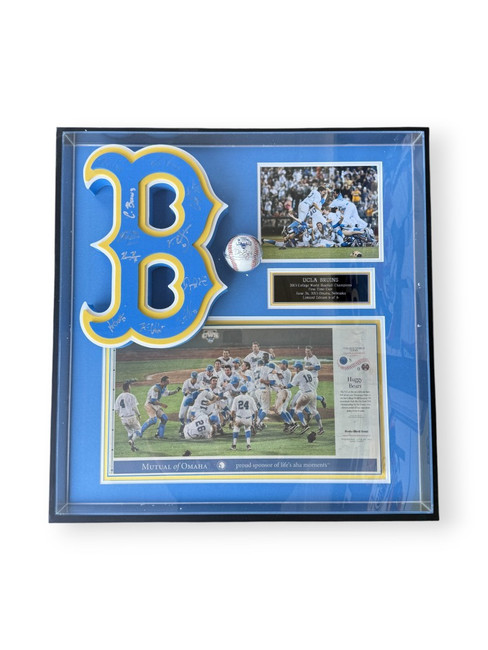 David Berg Autographed Baseball W/ 2013 Bruins Champ Team Signed 3D Logo 6 Of 6
