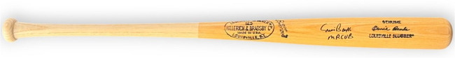 Ernie Banks Signed Autographed Custom Baseball Bat "Mr Cub" Cubs PSA