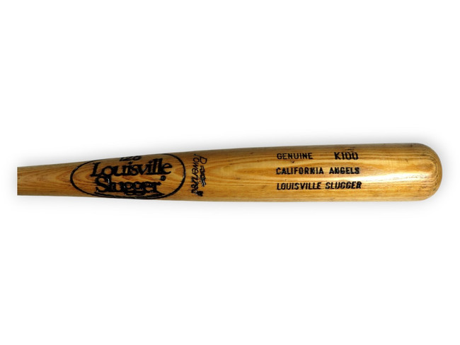 California Angels Unsigned Baseball Bat Louisville Slugger K100 1980-83 Fungo
