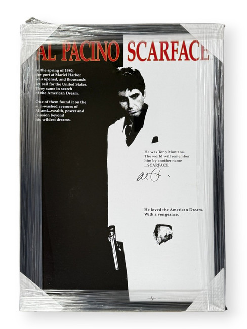 Al Pacino Signed Autographed Movie Poster Scarface Custom Framed JSA YY91292