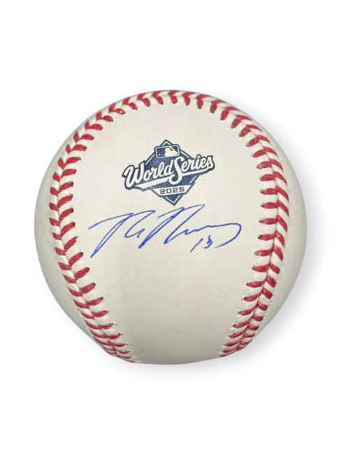 Max Muncy Signed Autographed 2025 WS Baseball Dodgers MM Holo