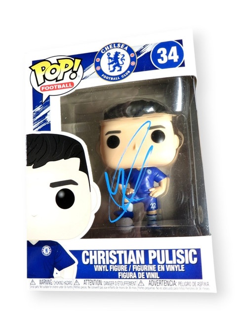 Christian Pulisic Signed Autograph Funko POP! Chelsea Football Club JSA CK64393