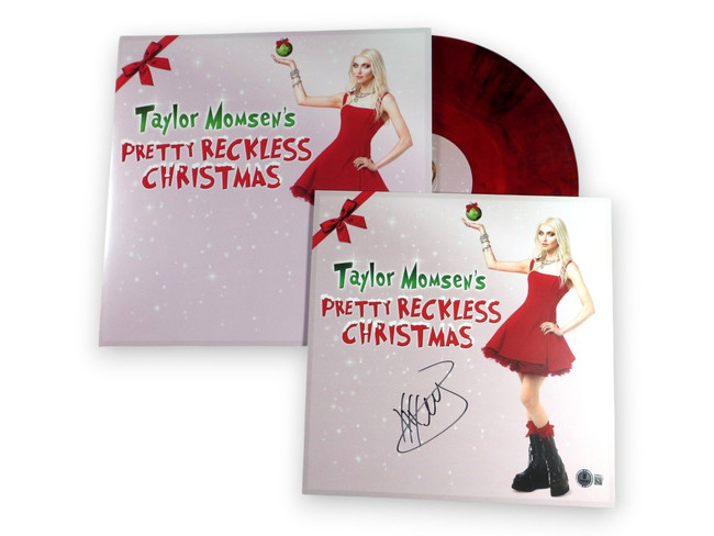 Taylor Momsen Signed Autographed Album Insert Pretty Reckless Christmas BAS