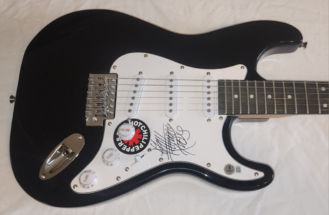 Anthony Kiedis Autographed Electric Guitar Red Hot Chili Peppers BAS AE63956