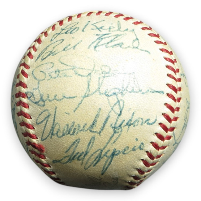 1955 Boston Red Sox Signed Autographed Baseball 24 Sigs Piersall Owen GA LOA