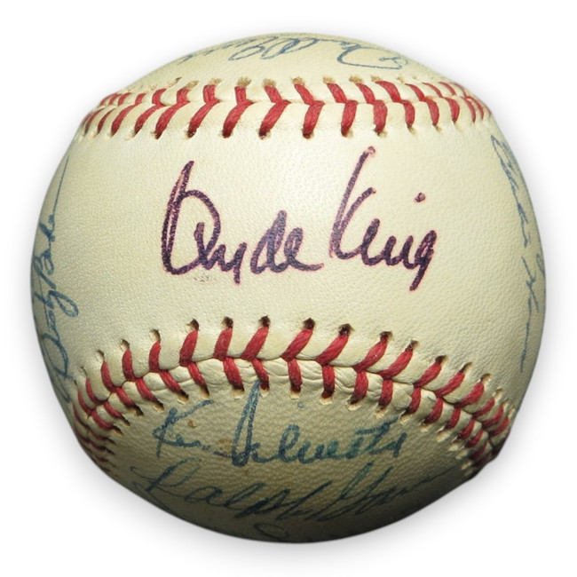 1975 Atlanta Braves Signed Autographed Baseball 28 Sigs Niekro Baker Evans LOA