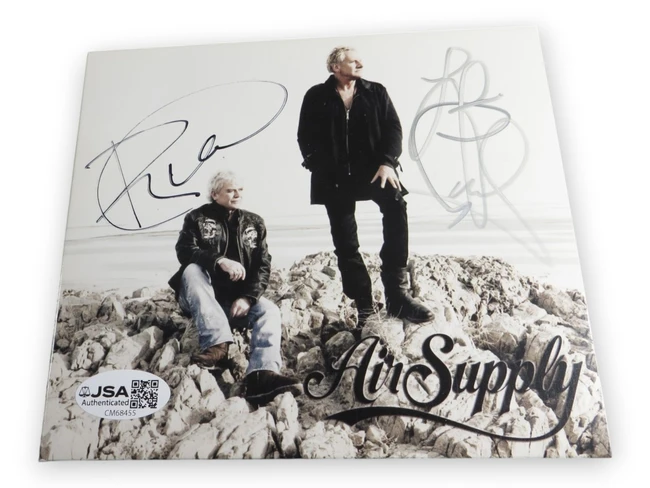 Russel Hitchcock Graham Russell Signed Autograph CD Cover Air Supply JSA CM68455