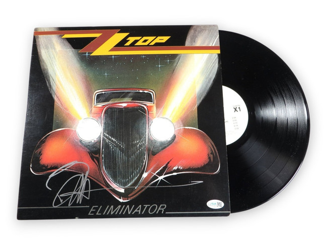 Billy Gibbons Signed Autograph Record Album Cover ZZ Top Eliminator JSA CK94407