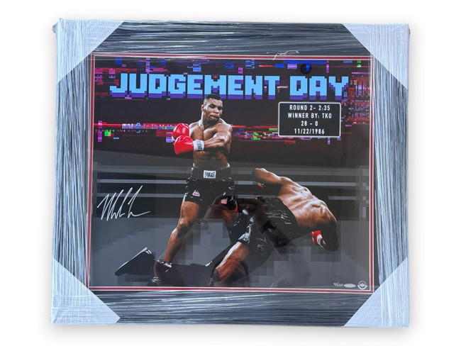 Mike Tyson Signed Autographed 20x24 Photo Judgement Day 92/125 Framed BAM281886