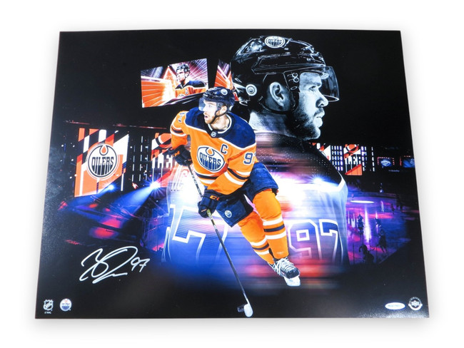 Connor McDavid Signed Autographed 16X20 Photo "The Bubble" Oilers UDA