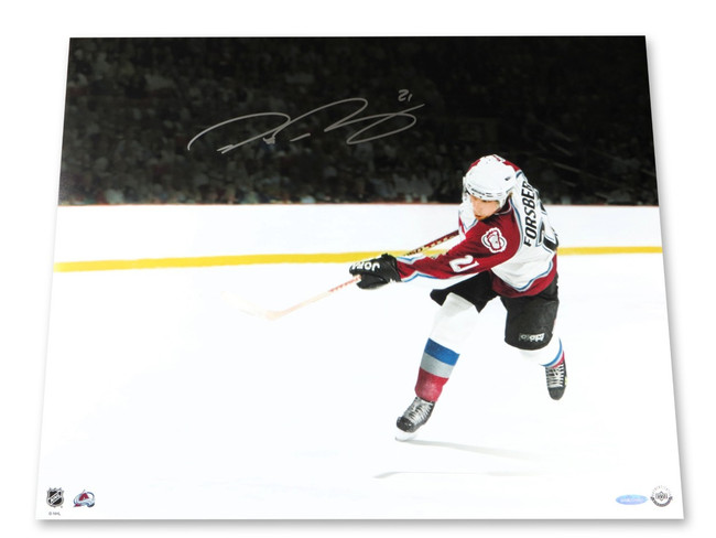 Peter Forsberg Signed Autographed 16X20 Photo "Quick Delivery" Avalanche UDA