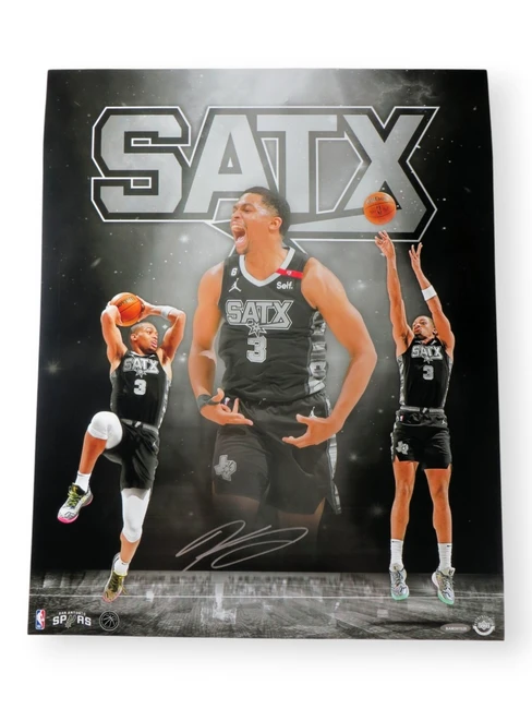 Keldon Johnson Signed Autographed 16X20 Photo "Pride of the City" Spurs SATX UDA
