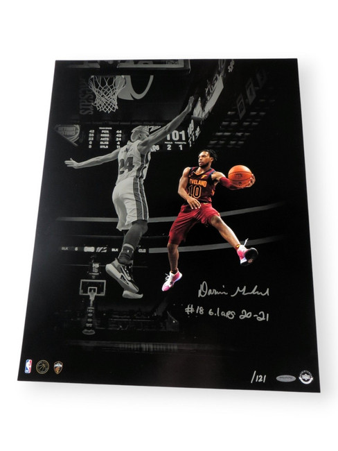 Darius Garland Signed Autographed 16X20 Photo "Pass the Rock" Inscribed /121 UDA
