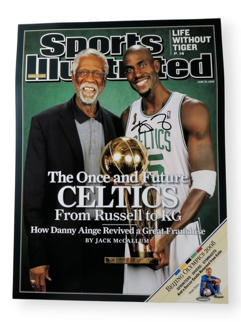 Kevin Garnett Signed Autographed 15X20 Photo SI Cover w/Russell UDA BAM289782
