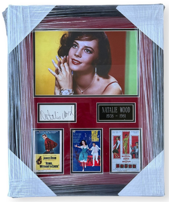 Natalie Wood Signed Autographed Cut West Side Story Framed PSA AQ05815