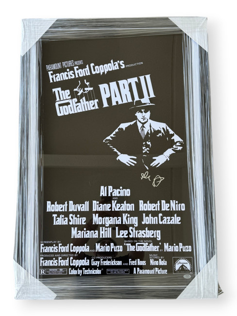 Al Pacino Signed Autographed Poster The Godfather Part II Framed  PSA AQ46421