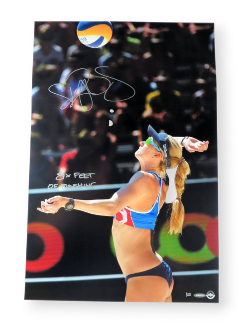 Kerri Walsh Jennings Signed Autographed 16X24 Photo Six Feet of Sunshine /25 UDA