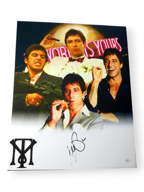 Al Pacino Signed Autographed 16X20 Canvas Photo Scarface Collage JSA ZZ48233