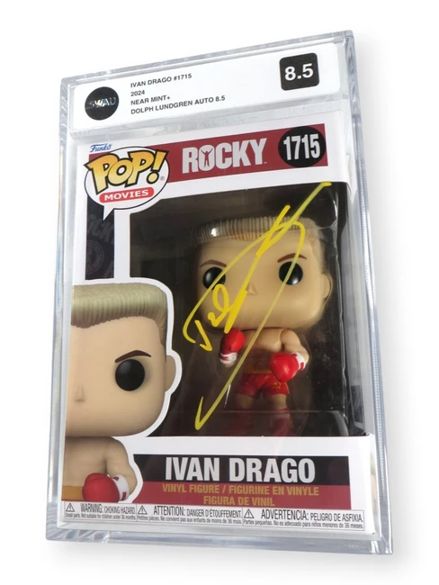 Ivan Drago Signed Autographed Funko POP! Rocky IV Ivan Drago Graded BAS
