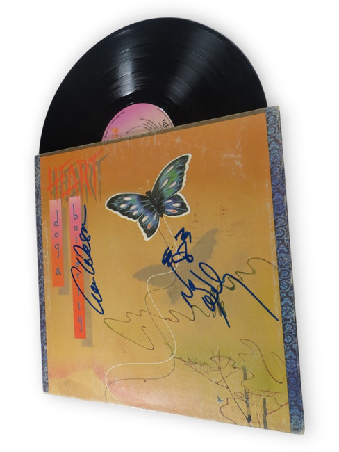 Ann & Nancy Wilson Dual Signed Autographed Record Album Cover Heart BAS BW76865