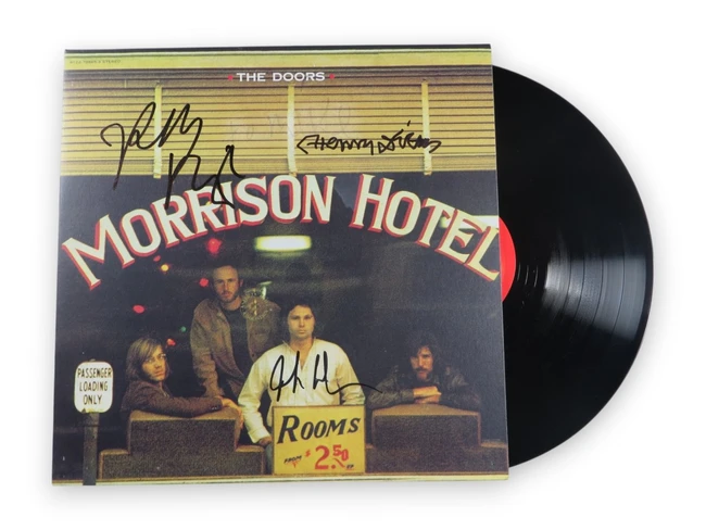 The Doors Multi Signed Autograph Record Album Krieger Densmore Diltz BAS AE63969