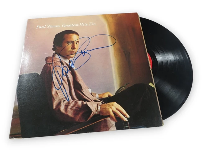 Paul Simon Signed Autographed Record Album Cover Greatest Hits, Etc. BAS AE63988