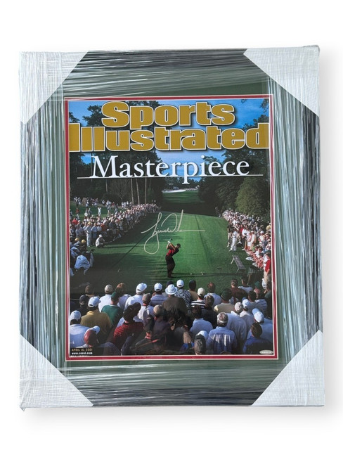 Tiger Woods Signed Autographed 16x20 Photo Masterpiece Framed UDA BAM205150