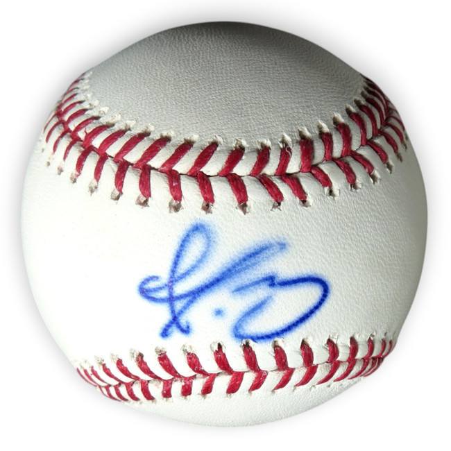Dustin May Signed Autographed Baseball Dodgers Cardinals Bleeding JSA JD136016