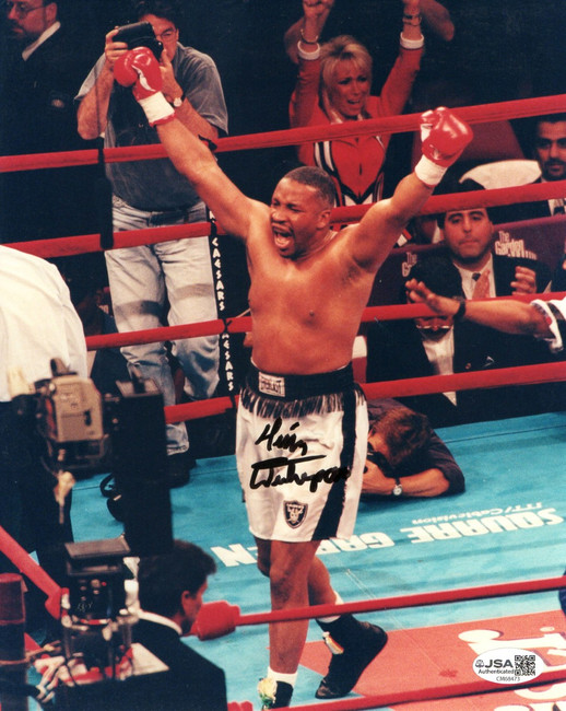 Tim Witherspoon Signed Autographed 8X10 Photo Post Fight Celebration JSA CM68473