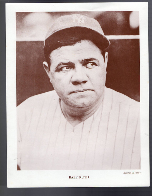 Babe Ruth Unsigned 8.5X11 Photo 1962 M118 Baseball Monthly New York Yankees
