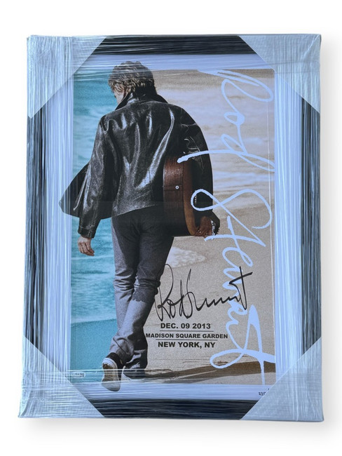 Rod Stewart Signed Autographed 18x24 Poster Maggie May /420 Framed JSA
