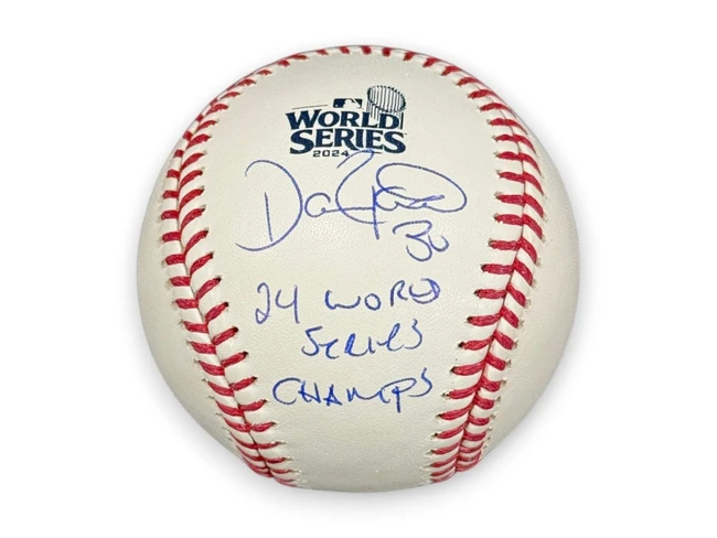 Dave Roberts Autographed 2024 WS Baseball "24 World Series Champs" Dodgers BAS